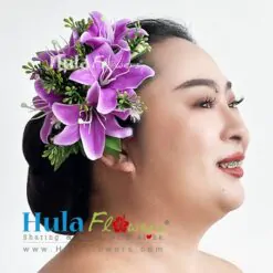 Silk Lily hair clip