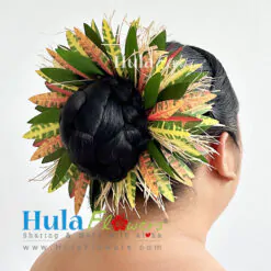 Silk Leaves Raffia Hand Braided 7 inches