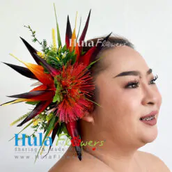 Tropical Flowers hair clip