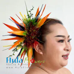 Tropical Flowers hair clip