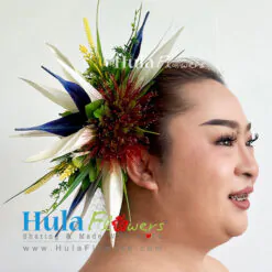 Tropical Flowers hair clip
