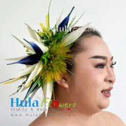 Tropical Flowers hair clip
