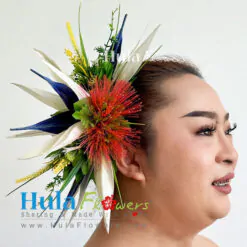 Tropical Flowers hair clip