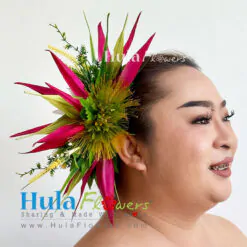 Tropical Flowers hair clip