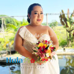 Silk Tropical flowers Bouquet (M)