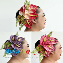 Anthurium hair clips (XL)