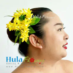 Yellow Pakalana hair clip (S)