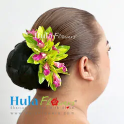 Silk orchids w/stem - # 04