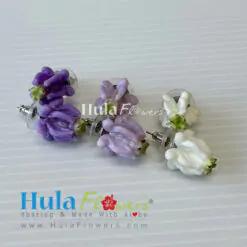 Clay Crown flower earrings