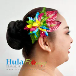 Silk Orchids & Anthuriums hair clip - # 03