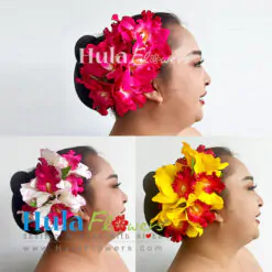 Silk cattleya orchid hair clip
