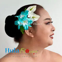 Silk Orchids & Anthuriums hair clip - # 01
