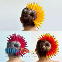 7“ Heliconia Half Hair bun