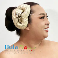 Lauhala Anthurium hair clip