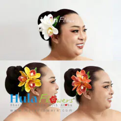 Silk Orchids Hair clip (S)