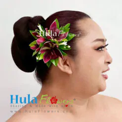 Foam orchid hair clip - # 02