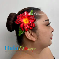 Double-Layer Plumeria Hair Clip - # 01